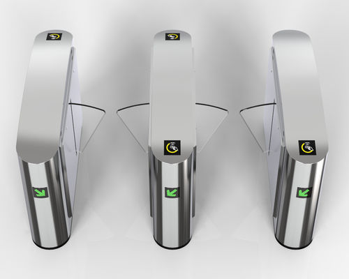 550mm Passage Width Flap Turnstile Gate with RS232 Communication Interface